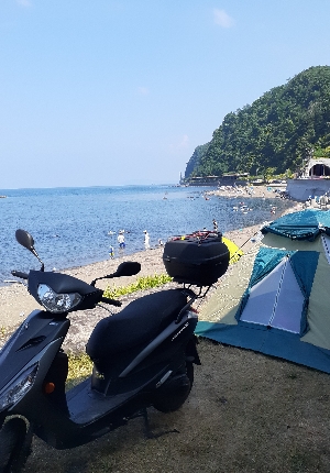 積丹方面へのバイク旅とキャンプ